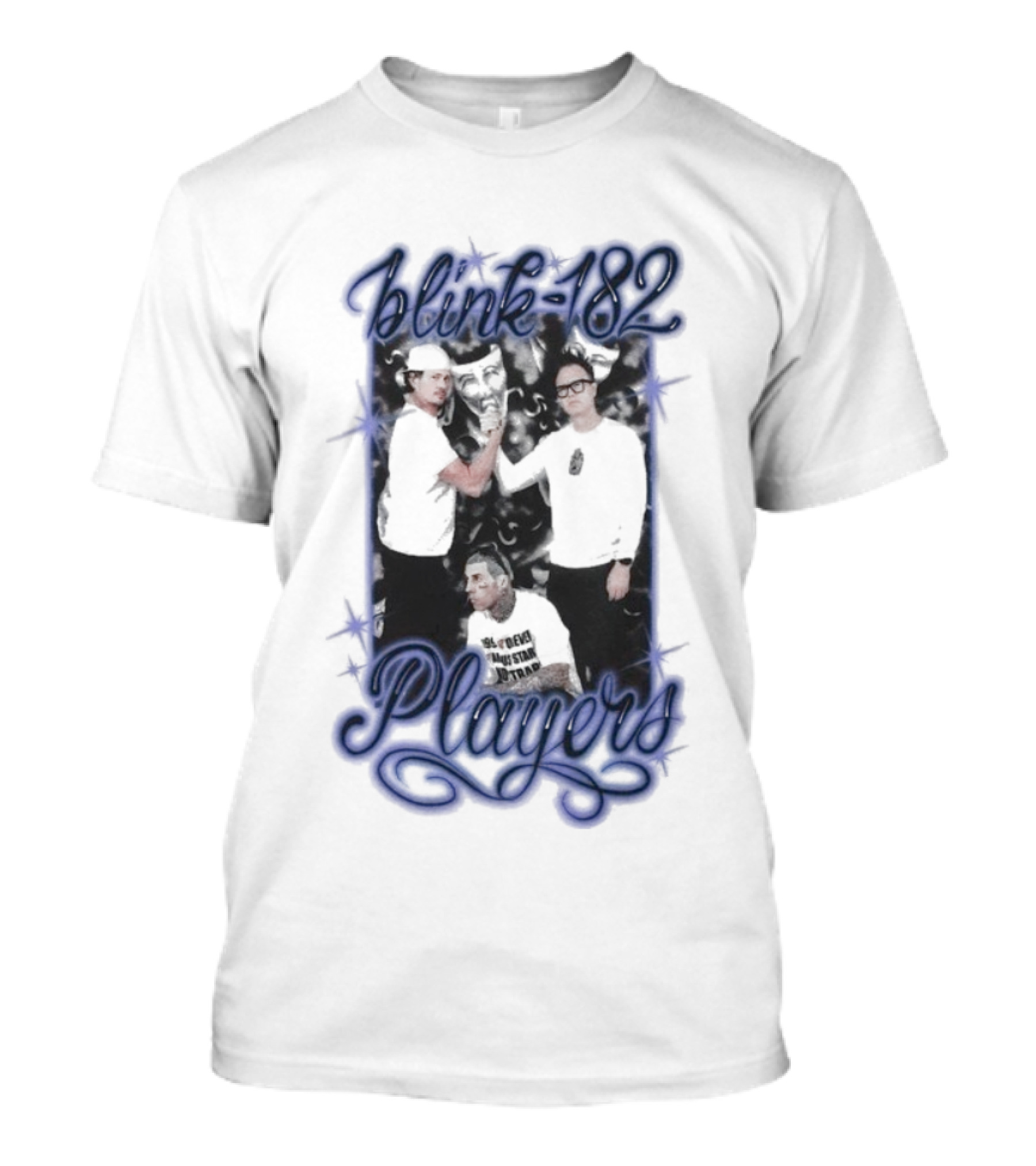 Blink-182 Players Iconic Band Members Portrait T-Shirt