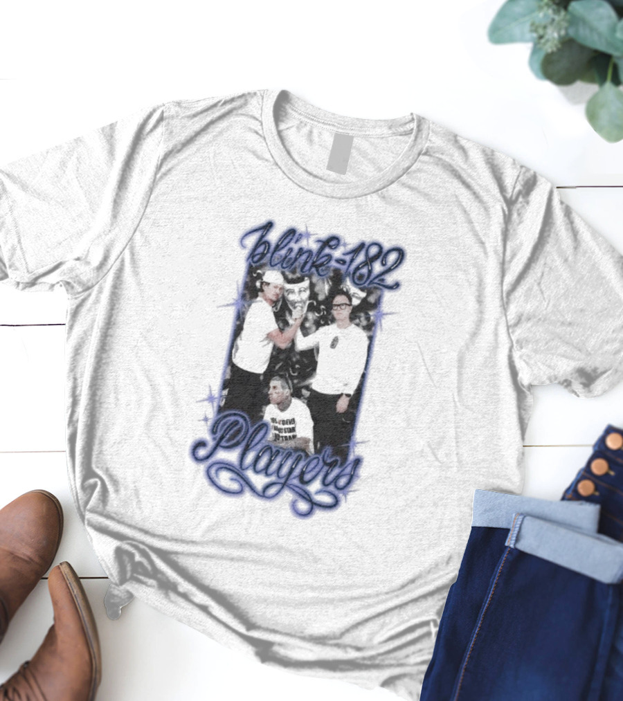 Blink-182 Players Iconic Band Members Portrait T-Shirt