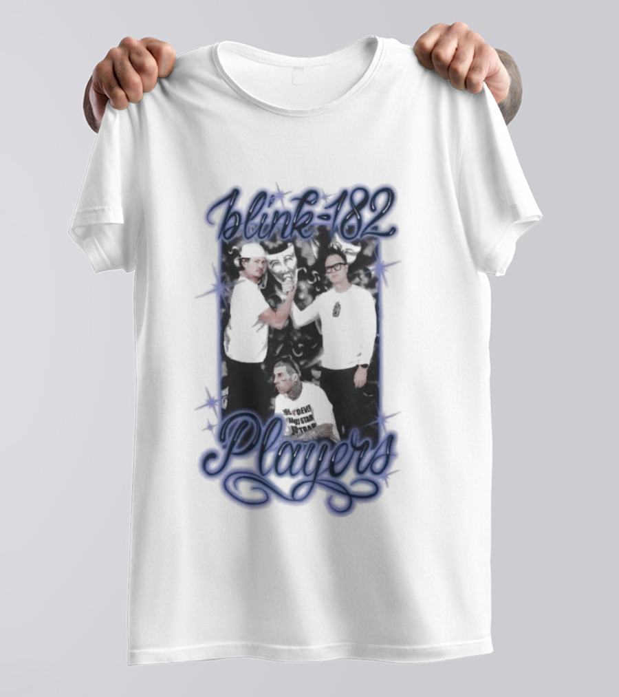 Blink-182 Players Iconic Band Members Portrait T-Shirt