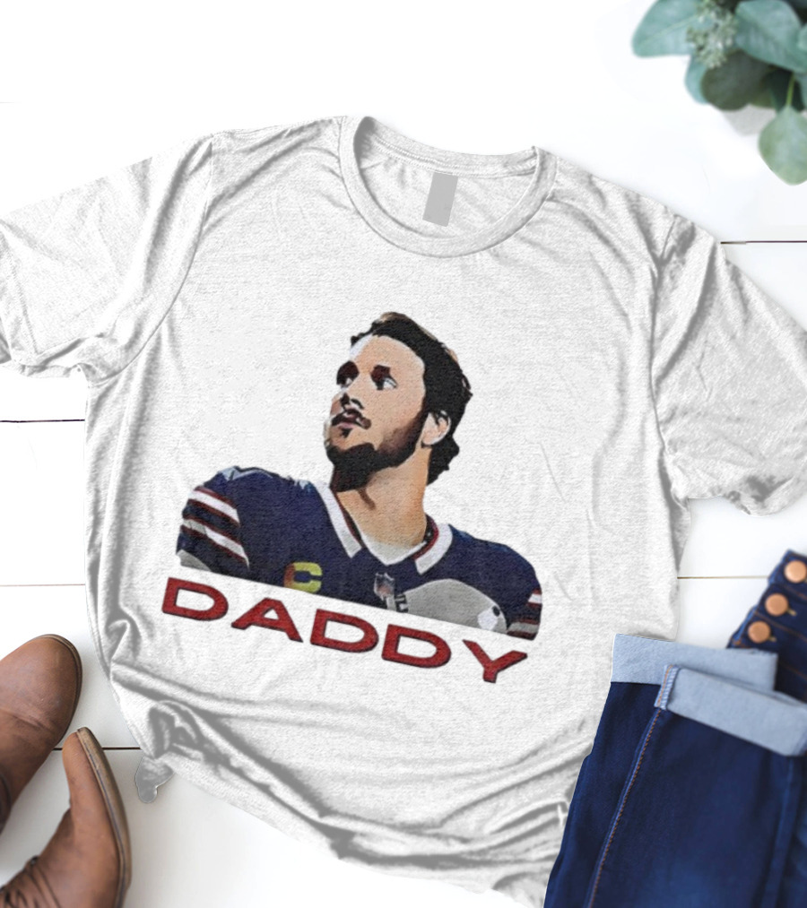 Josh Allen Daddy Buffalo Bills Quarterback NFL T-Shirt
