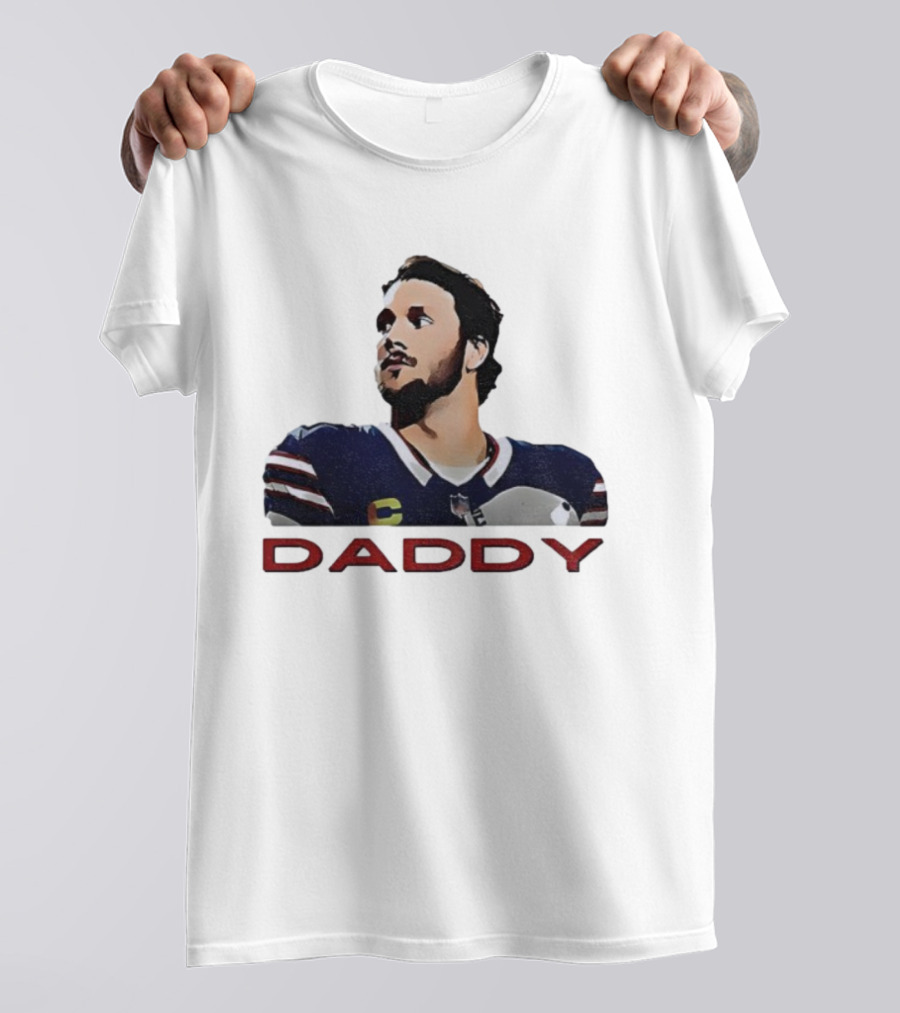 Josh Allen Daddy Buffalo Bills Quarterback NFL T-Shirt