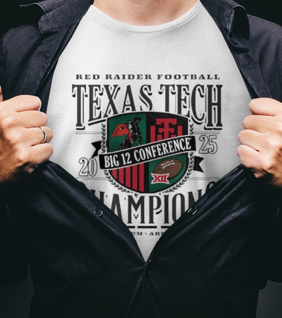 Texas Tech Red Raiders Football Big 12 Champions AT&T Stadium Arlington TX T-Shirt