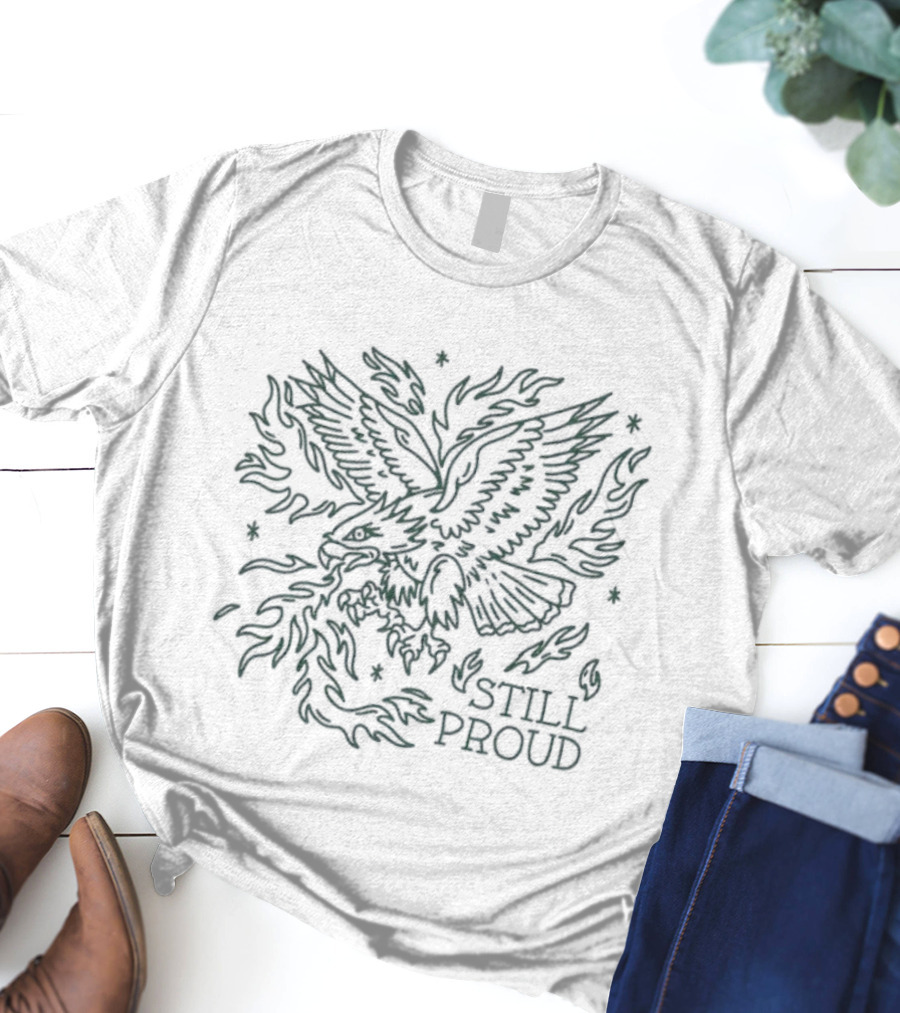 Philadelphia Eagles Still Proud Eagle Sketch T-Shirt