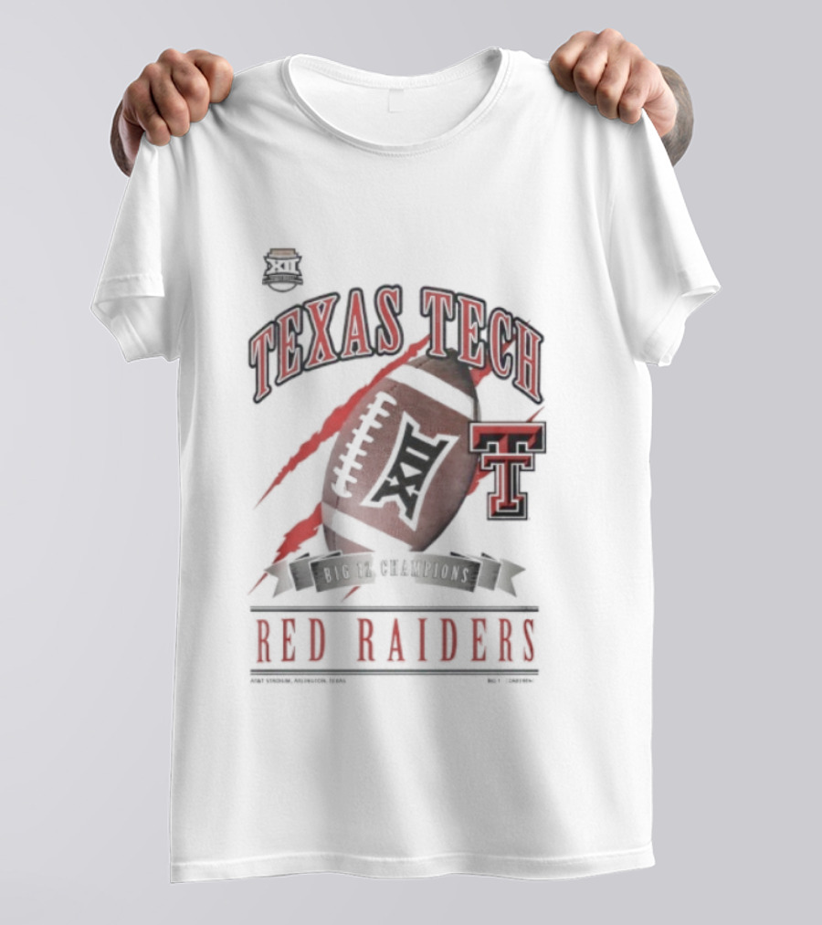 Texas Tech Red Raiders Big 12 Championship 2025 Football T-Shirt
