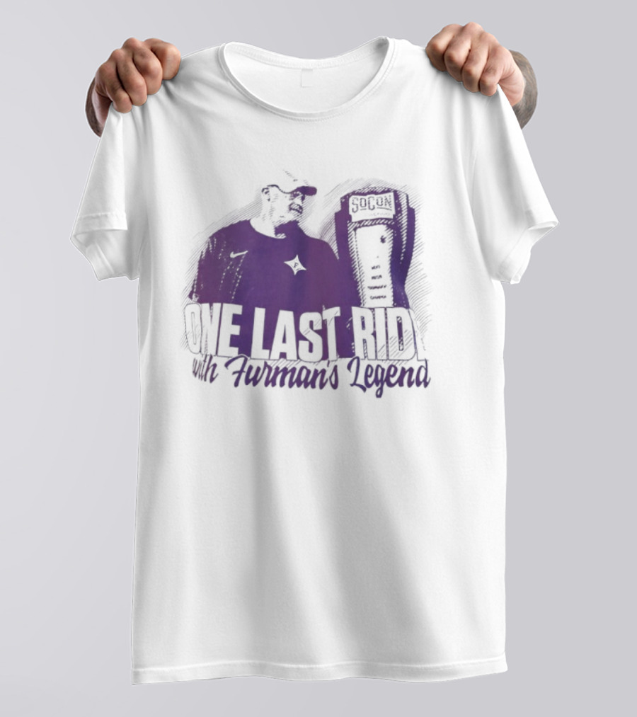 Furman Paladins Football One Last Ride SoCon 2023 Furman’s Legend T-Shirt