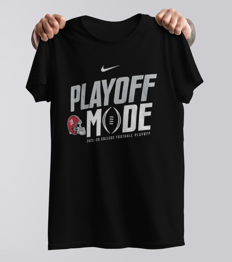 Nike Alabama Crimson Tide Playoff Mode 2025-26 College Football Playoff T-Shirt