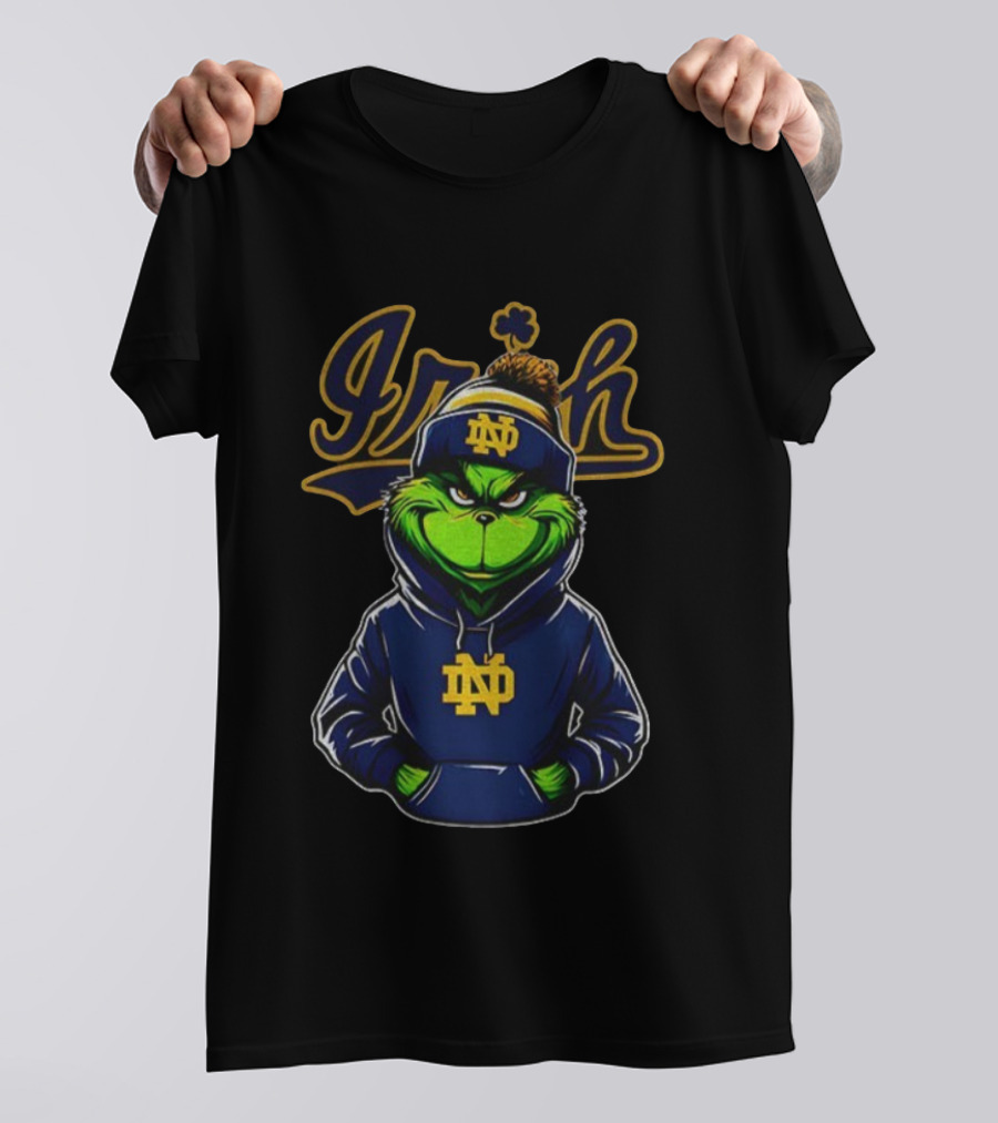 Notre Dame Fighting Irish Grinch 2025 Football T-Shirt