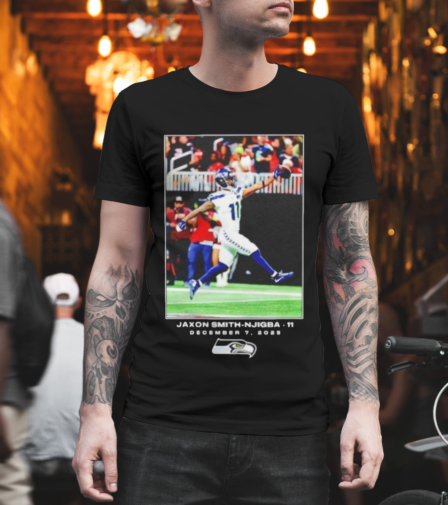 Seattle Seahawks Jaxon Smith-Njigba December 7 2025 NFL Action T-Shirt