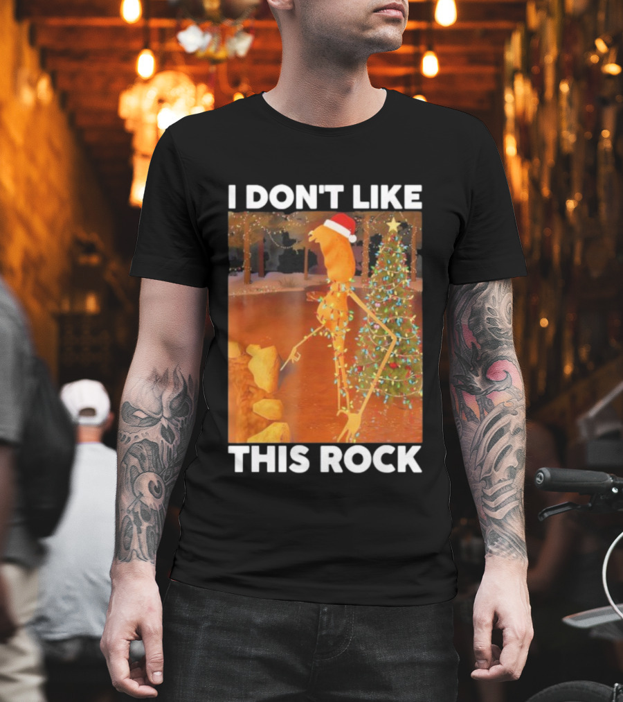 Marcus The Worm Christmas I Don’t Like This Rock T-Shirt