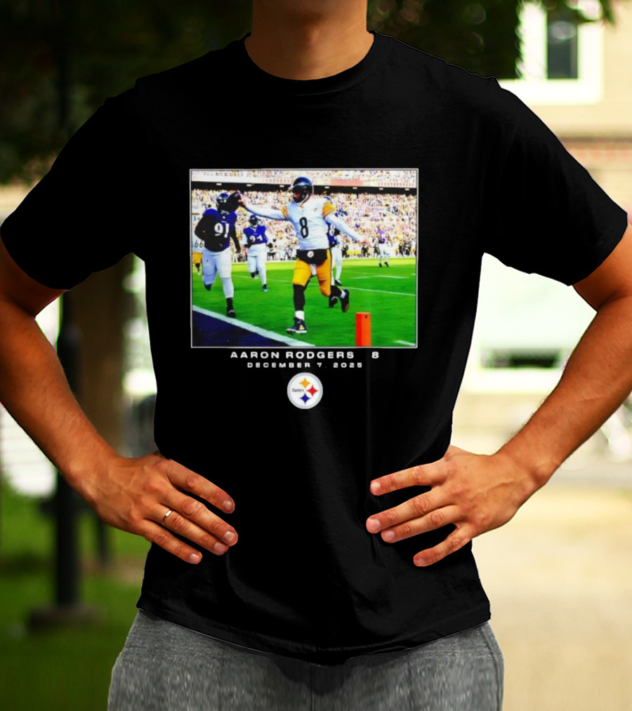 Pittsburgh Steelers Aaron Rodgers December 7 2025 NFL Victory Moment T-Shirt