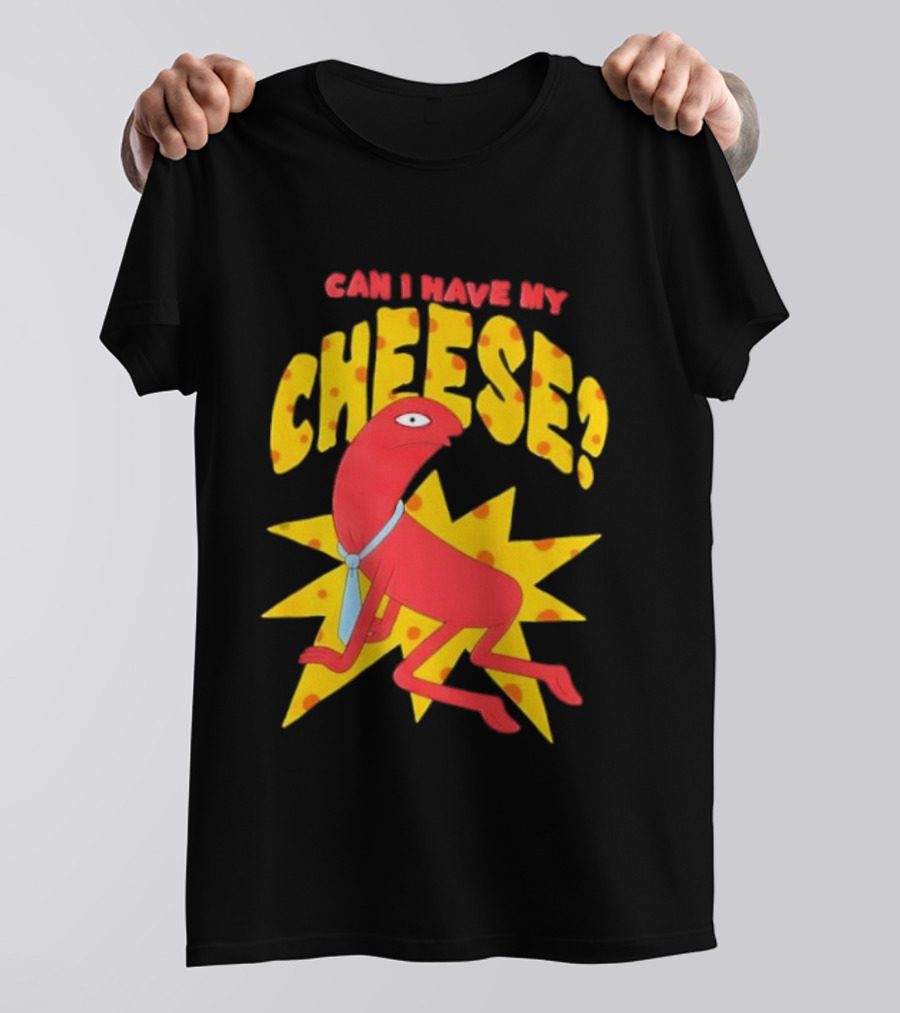 Smiling Friends Alan Can I Have My Cheese Character Illustration T-Shirt