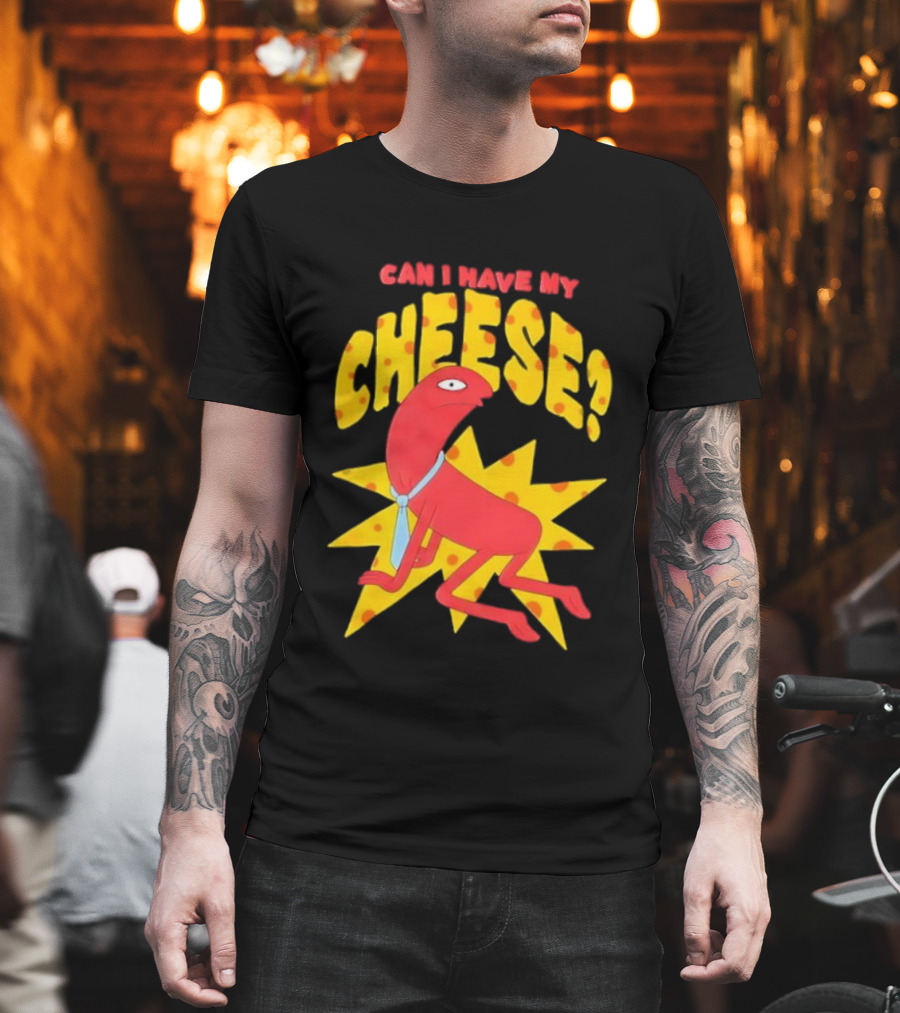 Smiling Friends Alan Can I Have My Cheese Character Illustration T-Shirt