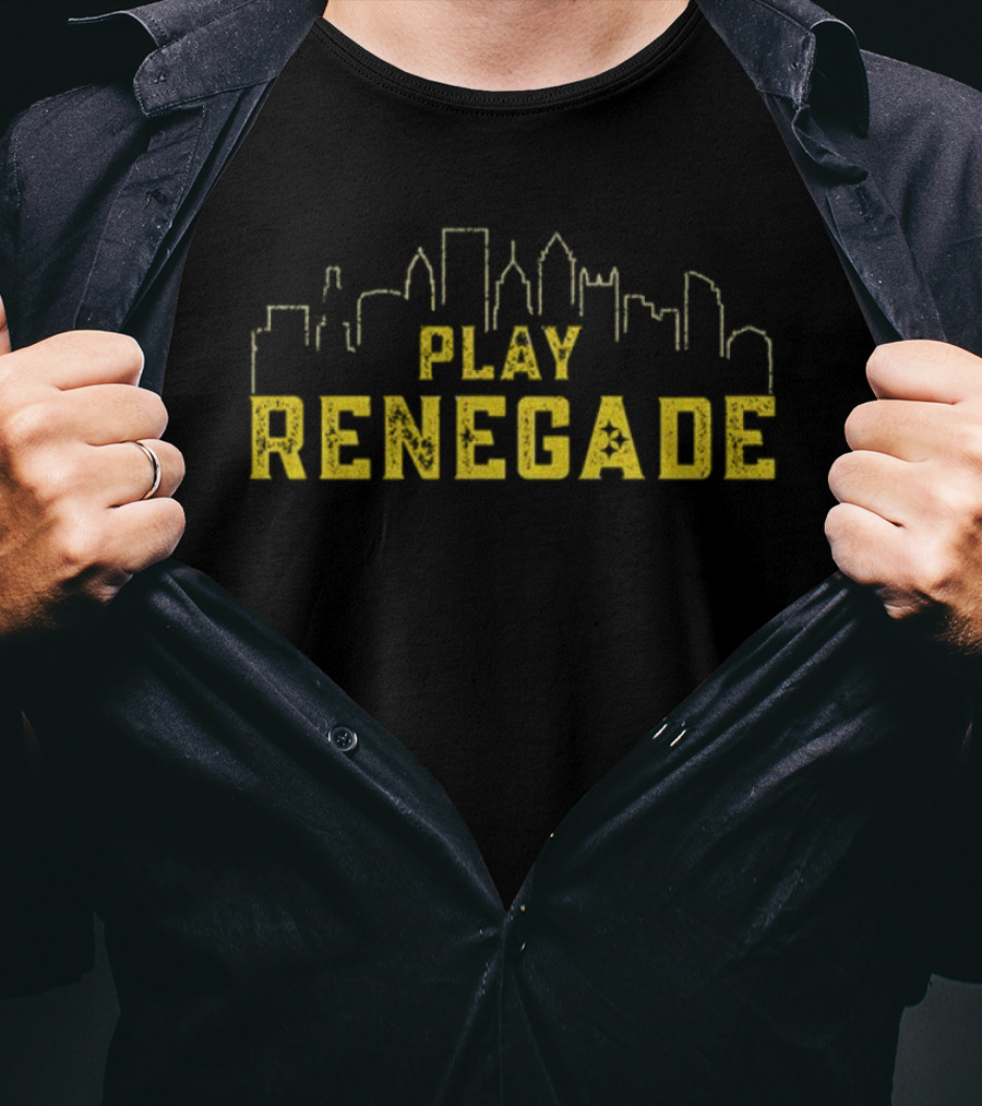 Pittsburgh Steelers Play Renegade City Skyline T-Shirt