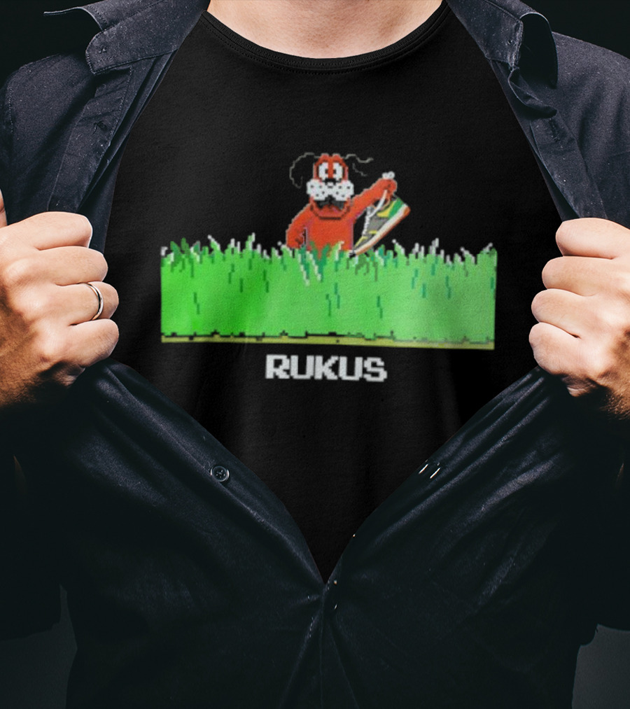 Rukus Iconic Dog Hunter Sneaker Chase T-Shirt