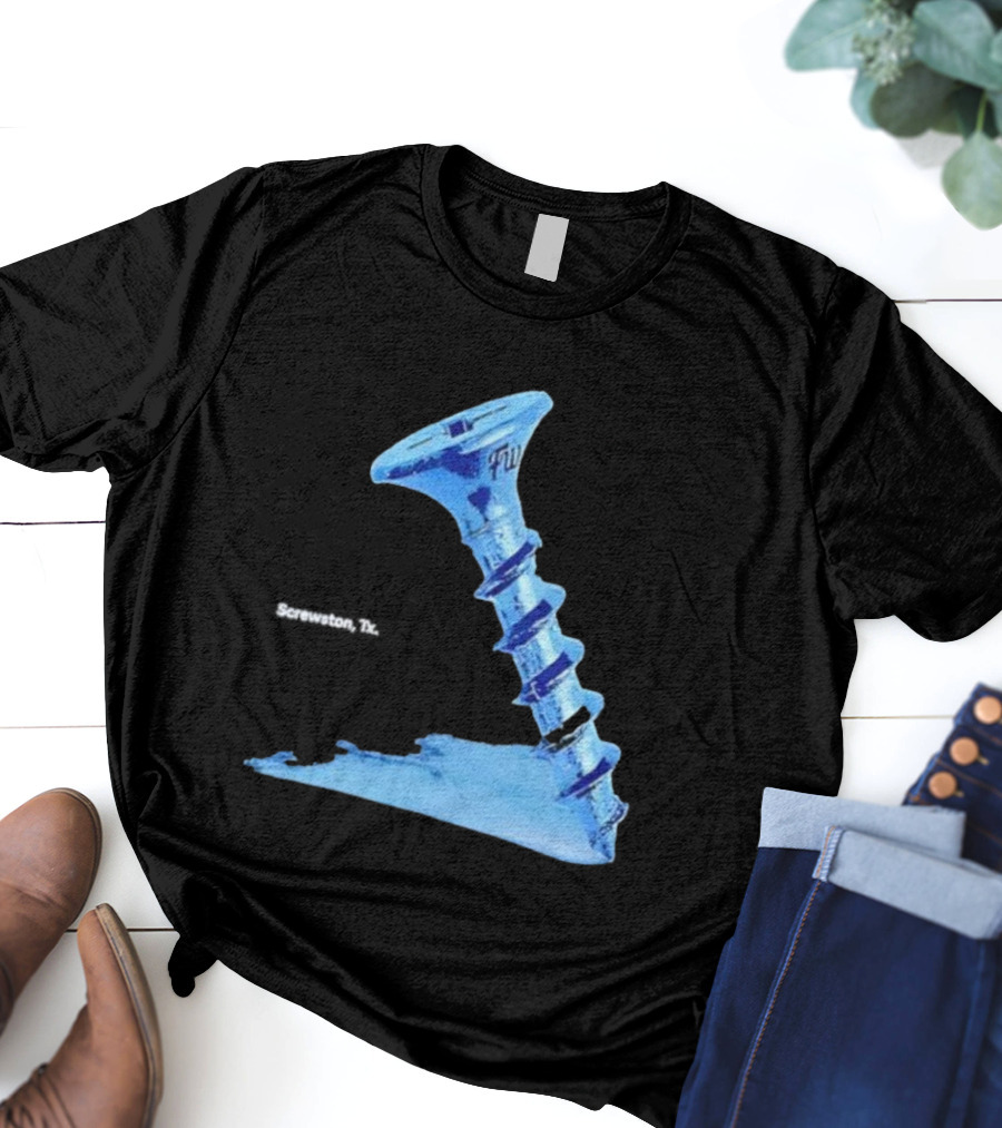 Screwston TX FWY Blue Ice Screw T-Shirt