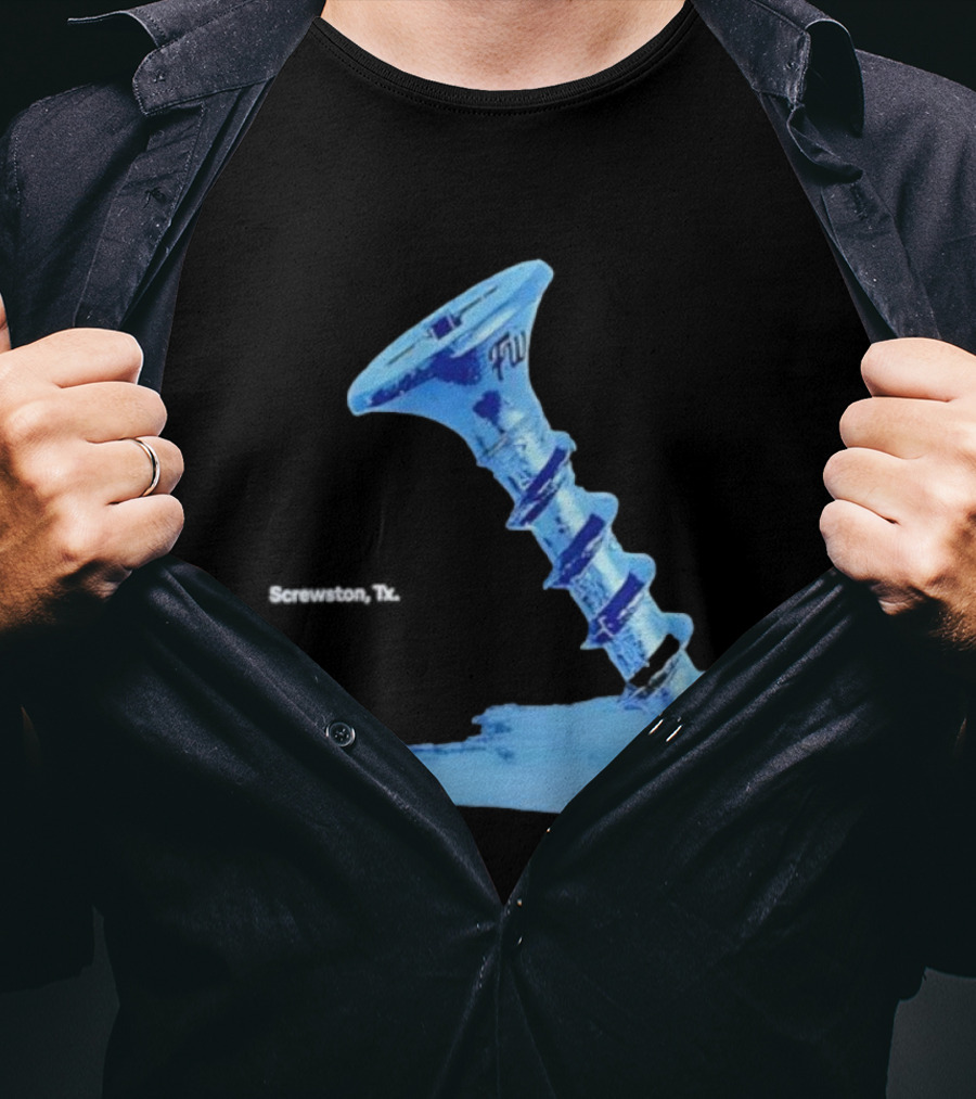 Screwston TX FWY Blue Ice Screw T-Shirt