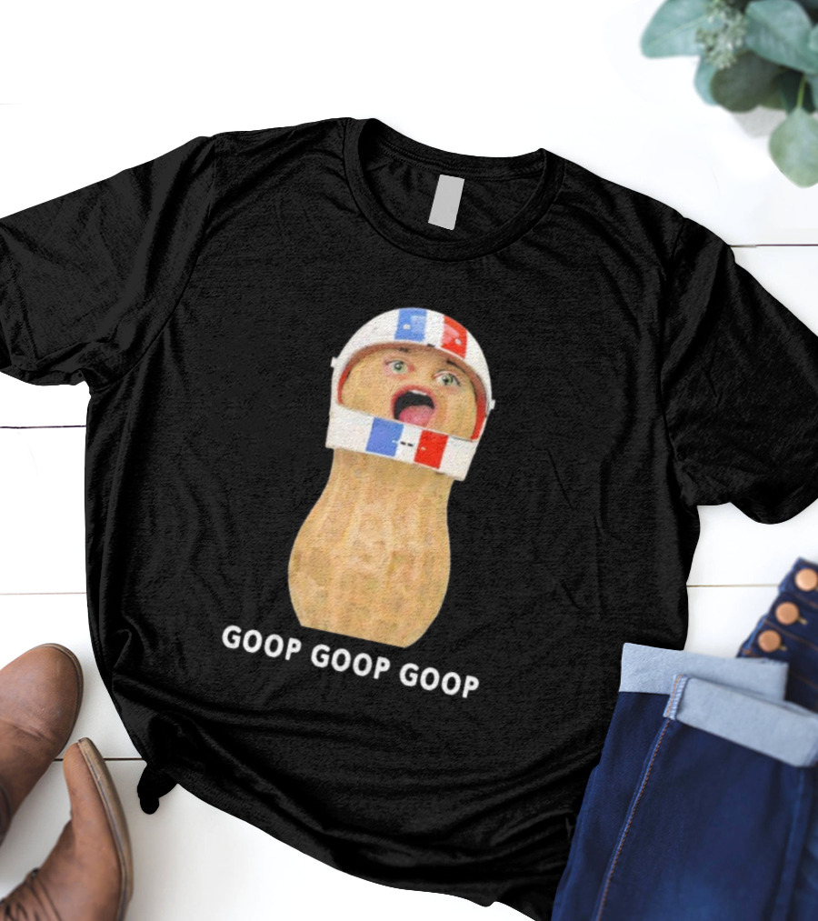 Goop Goop Goop Peanut Football Helmet T-Shirt
