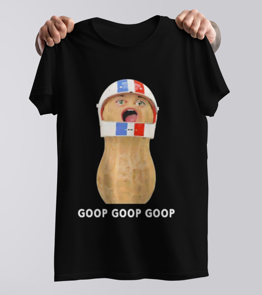 Goop Goop Goop Peanut Football Helmet T-Shirt