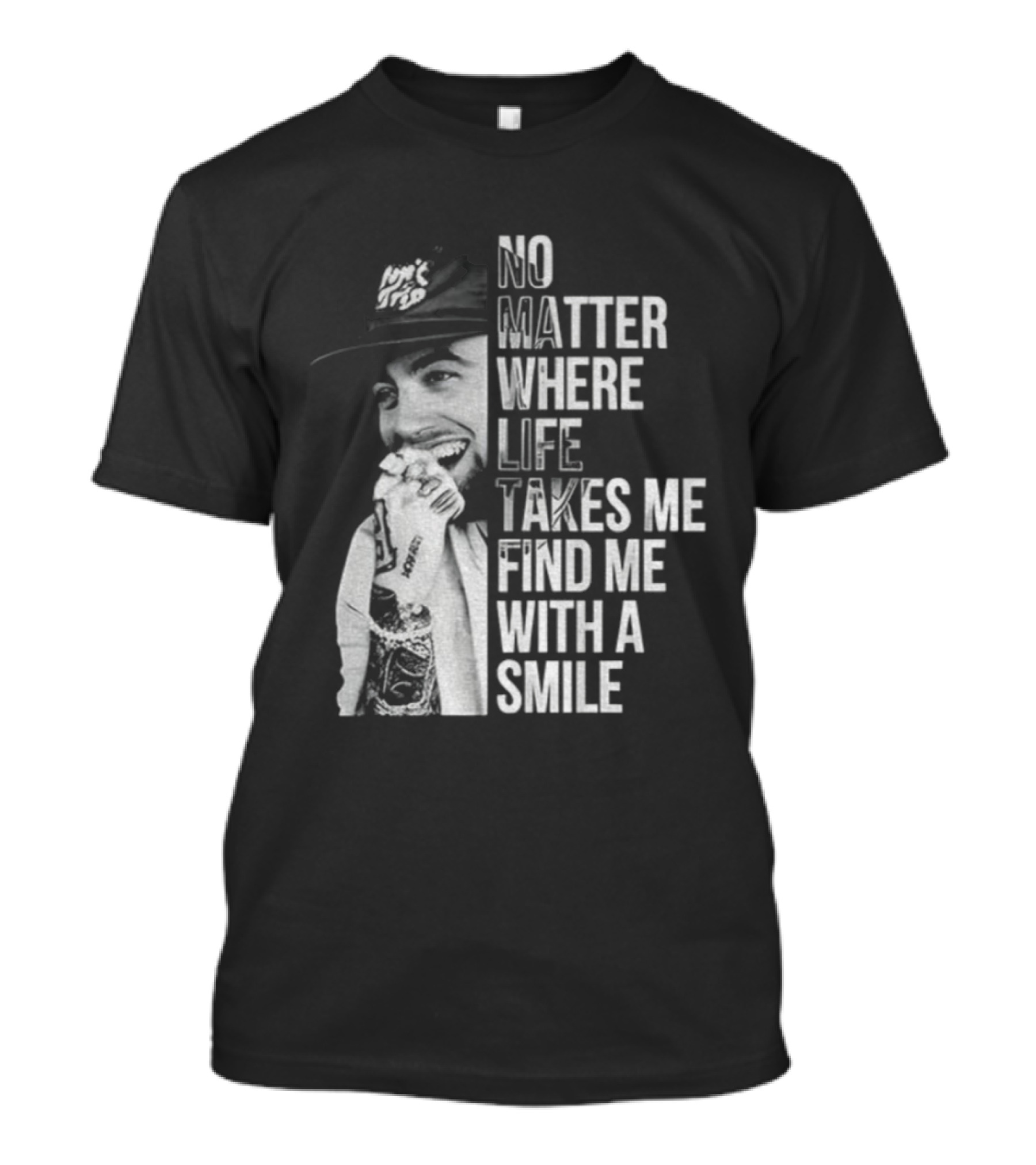 Vintage Mac Miller No Matter Where Life Takes Me Find Me With A Smile T-Shirt