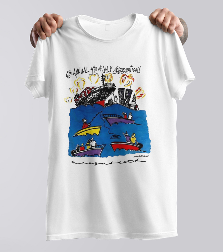 6th Annual 4th Of July Celebration Fireworks And Boating Event T-Shirt