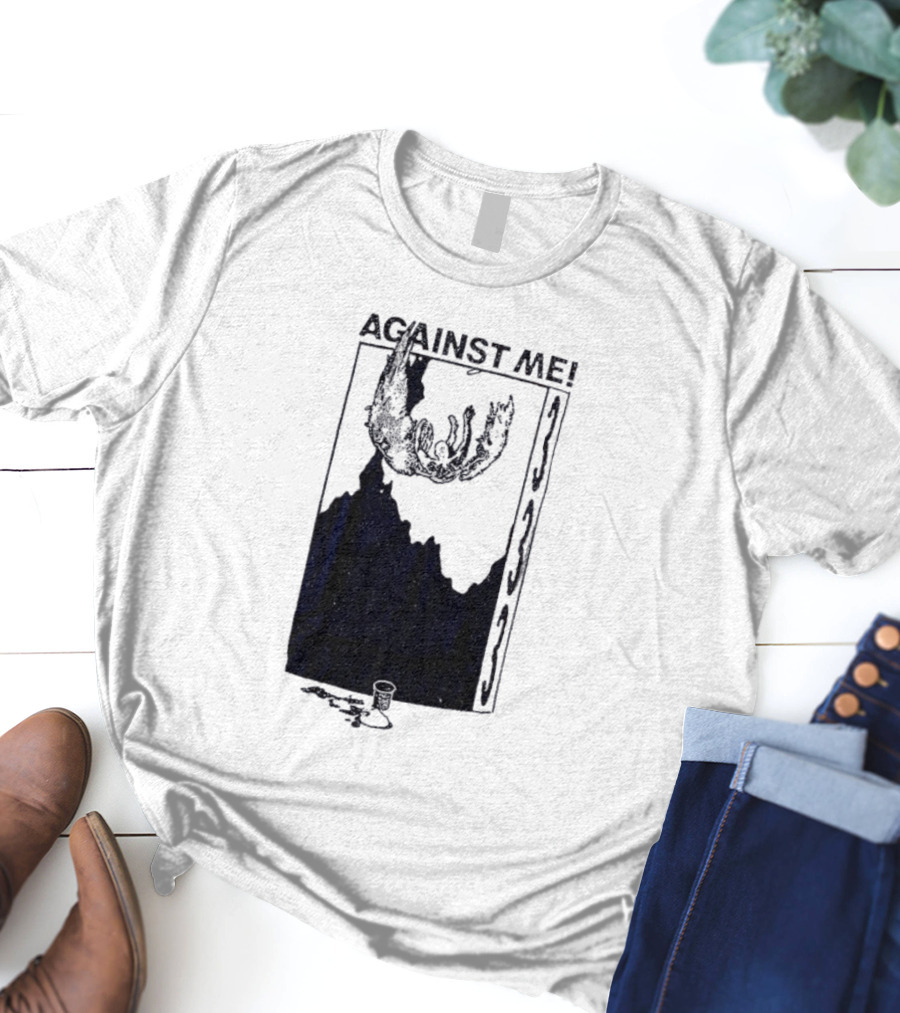 Against Me 333 Band Art Starry Night Imagery T-Shirt