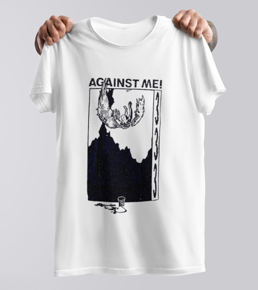 Against Me 333 Band Art Starry Night Imagery T-Shirt