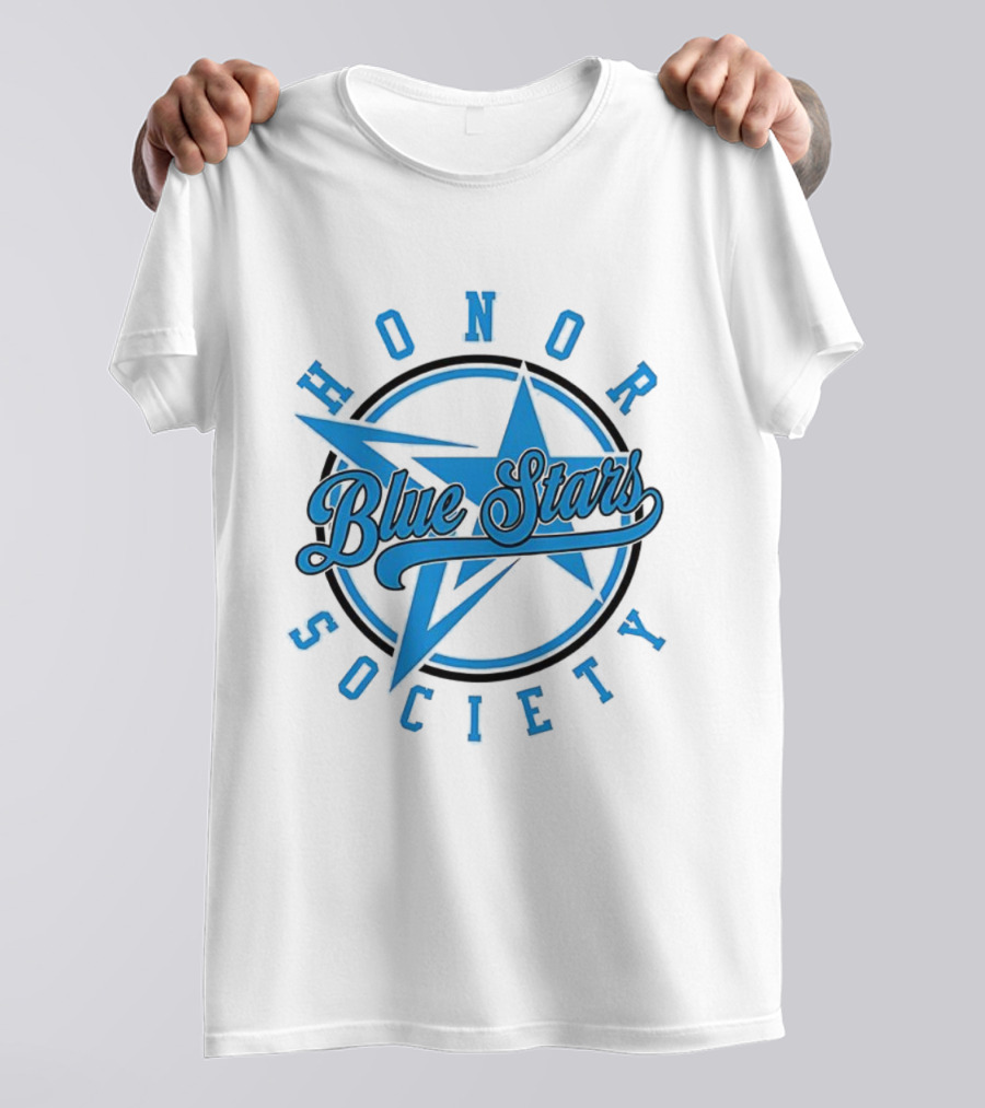 Blue Stars Honor Society Star Emblem T-Shirt