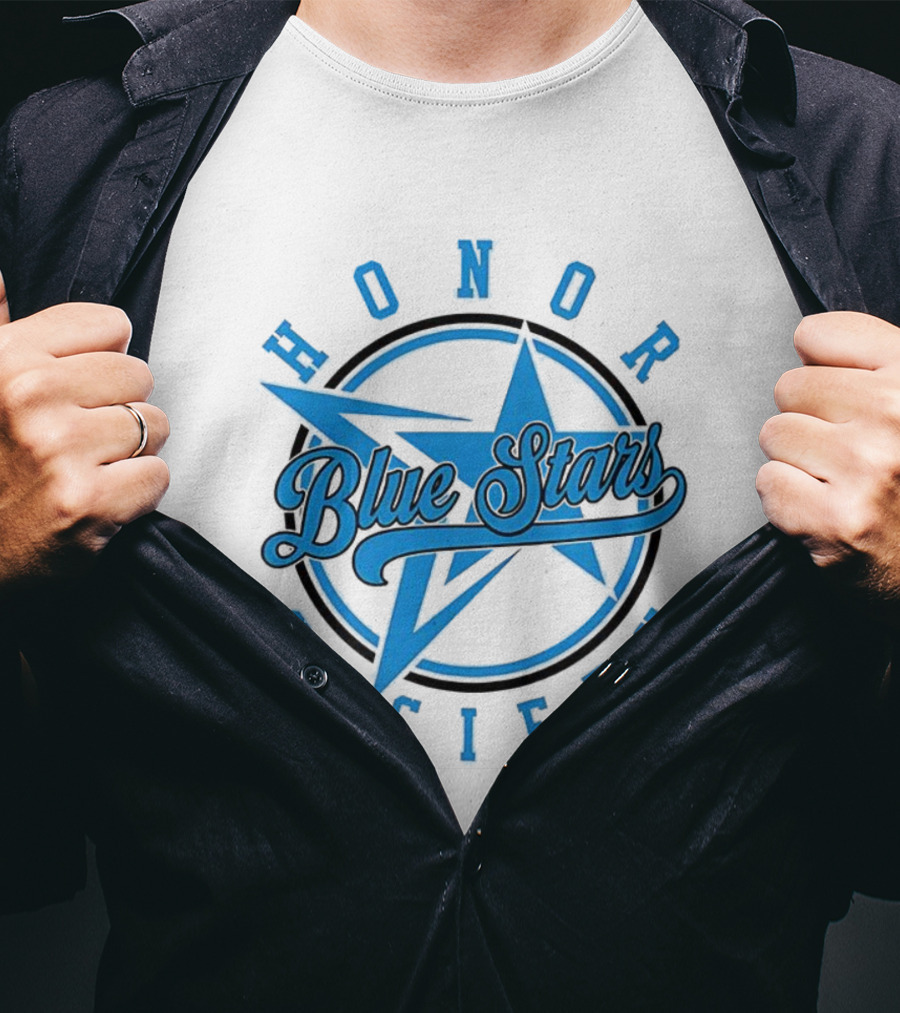 Blue Stars Honor Society Star Emblem T-Shirt