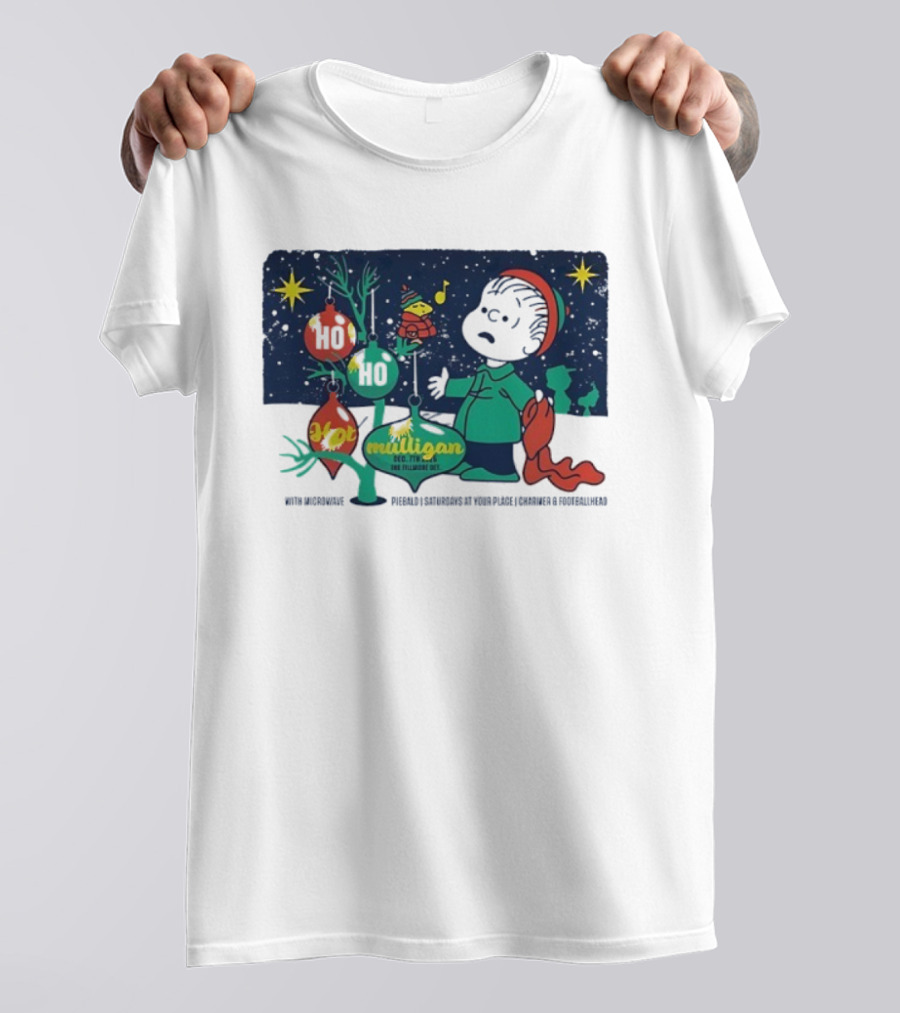 Charlie Brown Woodstock Ho Ho Hot Mulligan Detroit Michigan 2025 Night 2 VIP Peanuts The Fillmore One T-Shirt