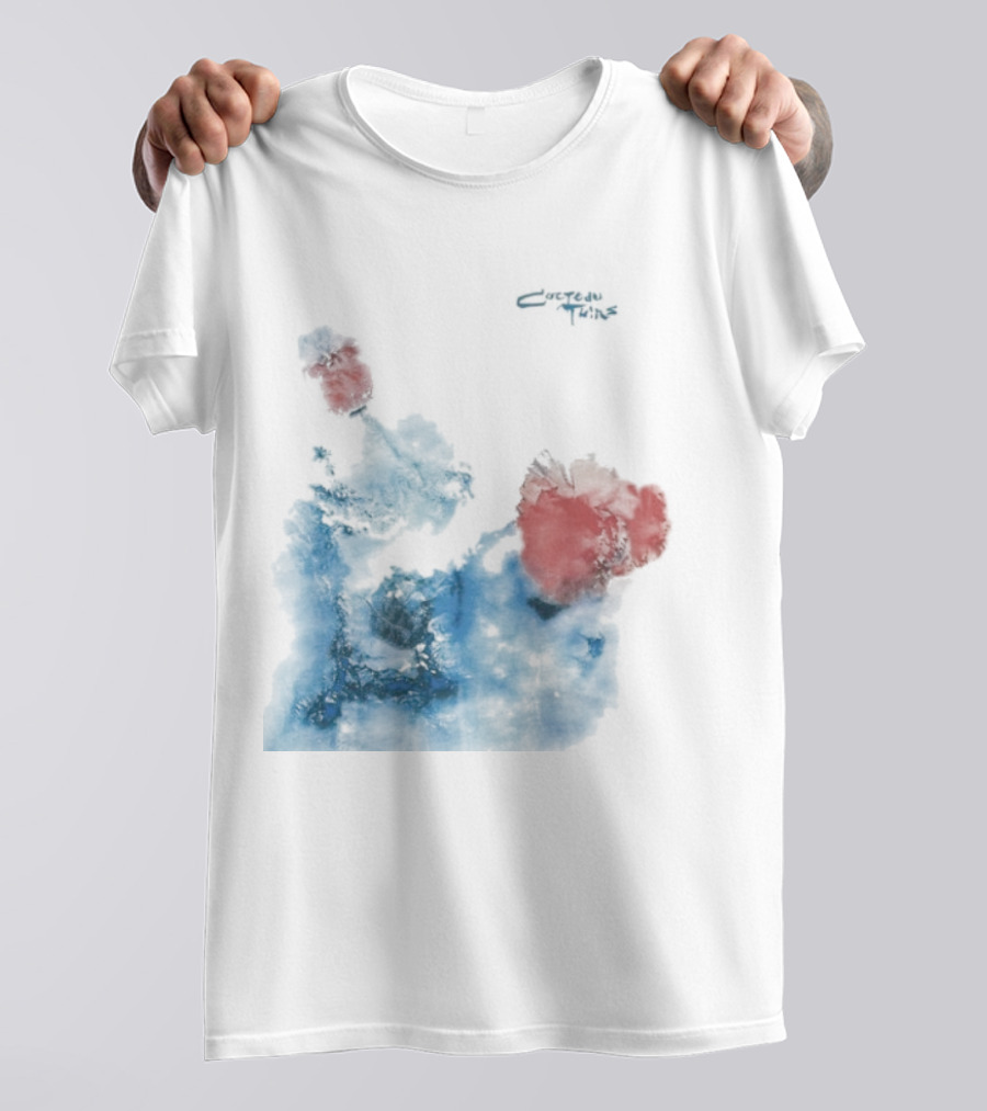 Cocteau Twins Head Over Heels Sunburst Blue And Red Abstract T-Shirt
