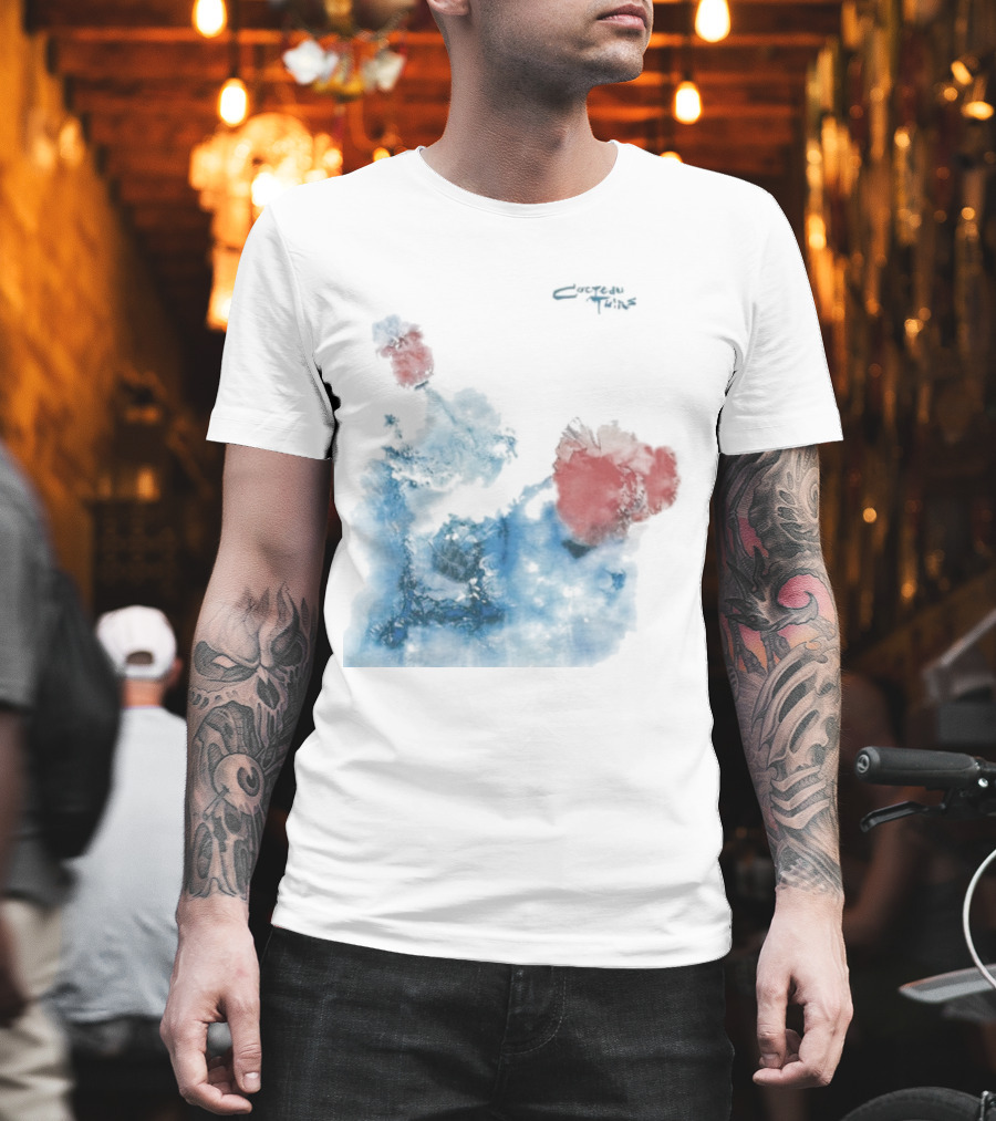 Cocteau Twins Head Over Heels Sunburst Blue And Red Abstract T-Shirt