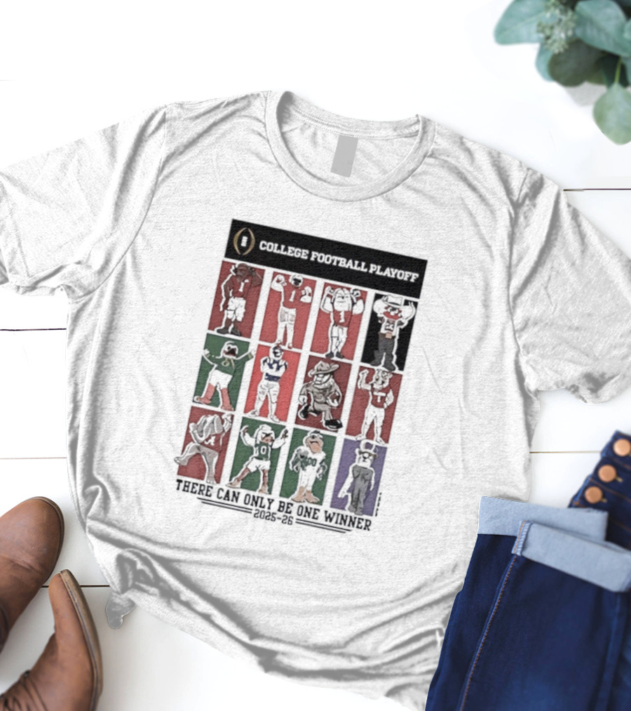 College Football Playoff 12 Team Mascots Showdown Champions идите T-Shirt
