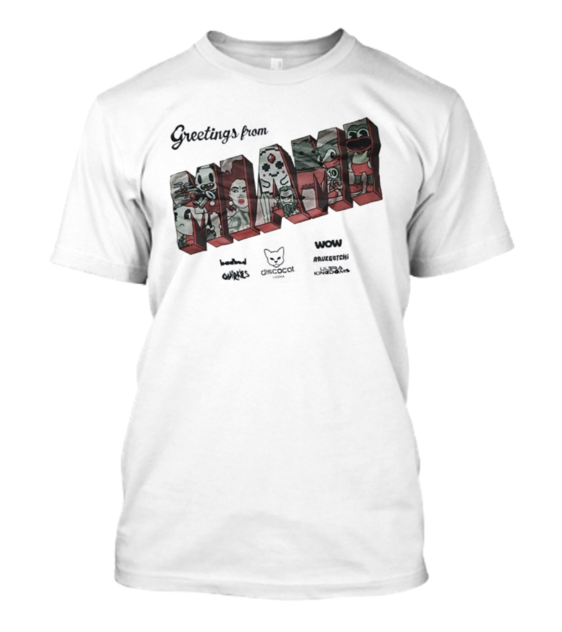 Greetings From Miami Murkage Cartel Owl Chocodile Slush Puppie T-Shirt