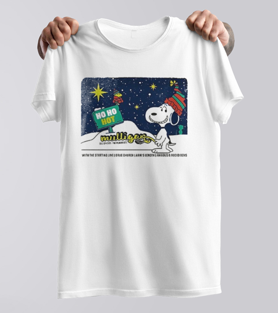 I Drug Church Ho Ho Hot Peanuts Snoopy Charlie Brown Mulligan Detroit Michigan T-Shirt