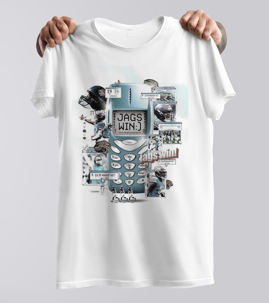 Nokia Jacksonville Jaguars Celebration Vintage Phone Style T-Shirt