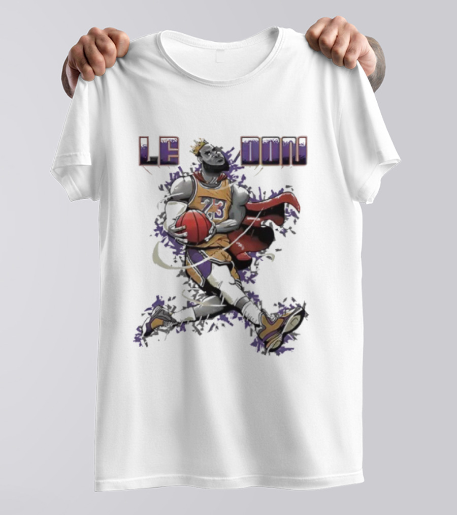 LeBron James Ledon Los Angeles Lakers Basketball Superman Style T-Shirt