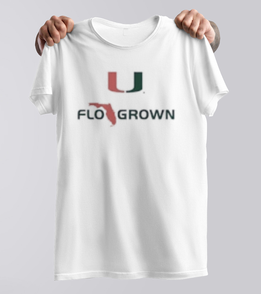 Miami Hurricanes Flogrown U Logo Fan Apparel T-Shirt