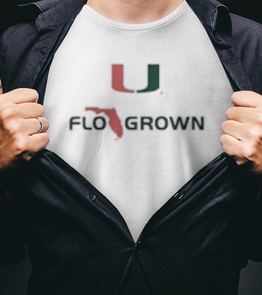 Miami Hurricanes Flogrown U Logo Fan Apparel T-Shirt