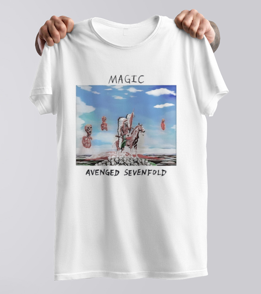 Magic Native Americans Riding Horse Avenged Sevenfold T-Shirt