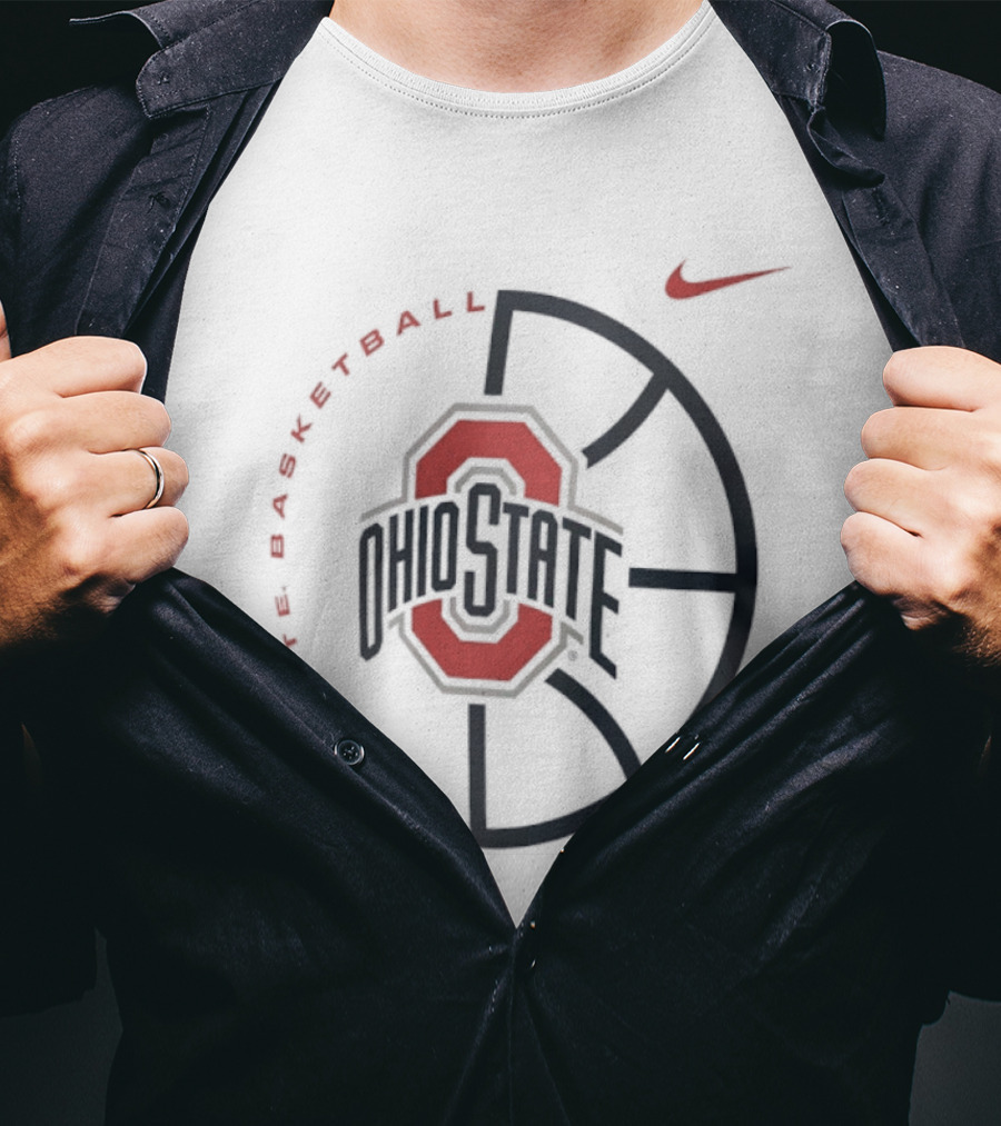 Ohio State Buckeyes Basketball Nike Just Us Emblem T-Shirt