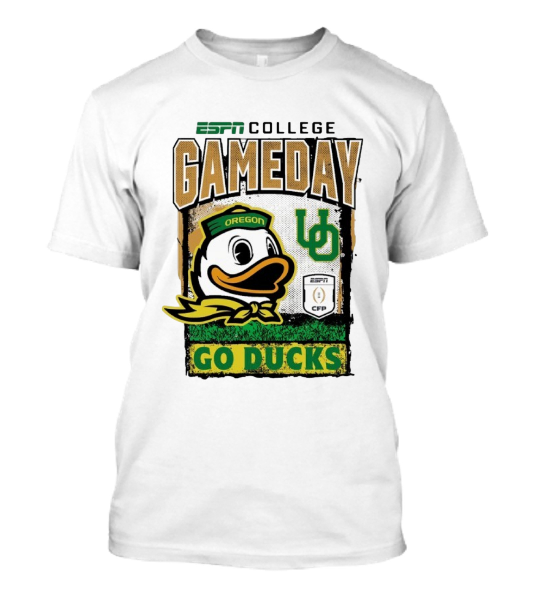 ESPN College Gameday Oregon Ducks UO CFP Go Ducks Mascot T-Shirt