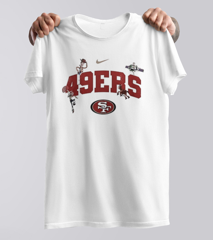San Francisco 49ers 49ERS Toy Story Characters Nike Football Graphics T-Shirt