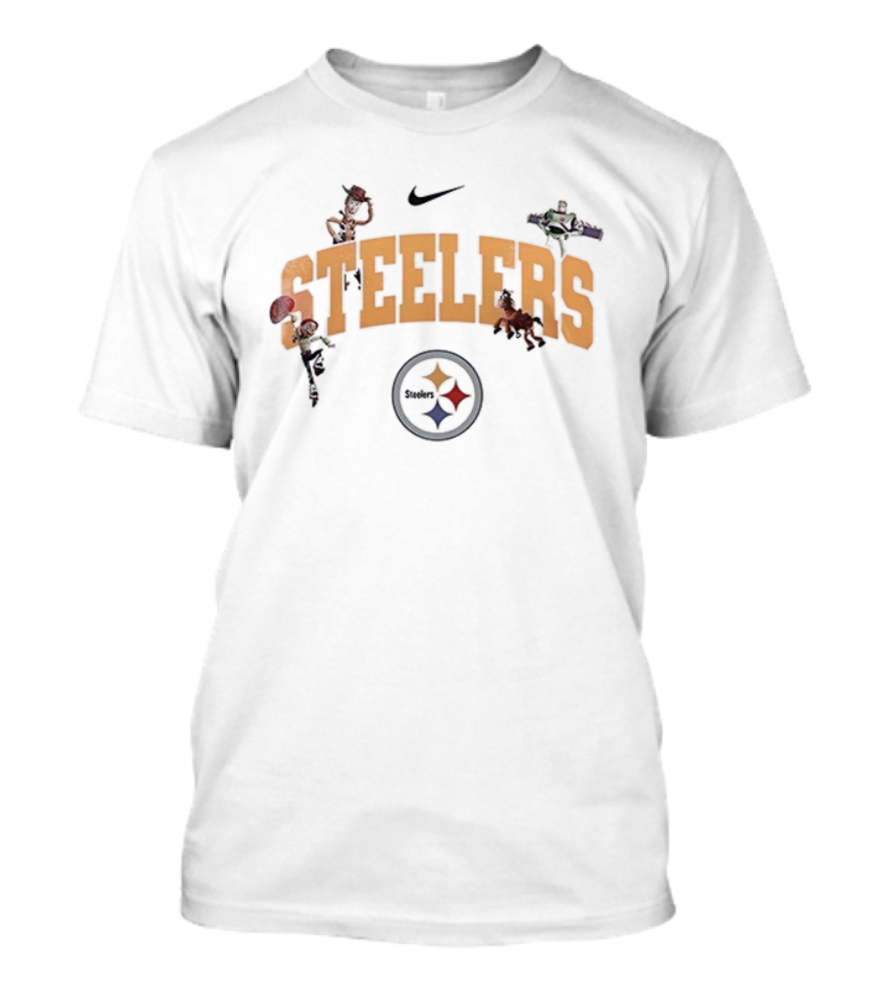 Pittsburgh Steelers Toy Story Characters Collaboration T-Shirt