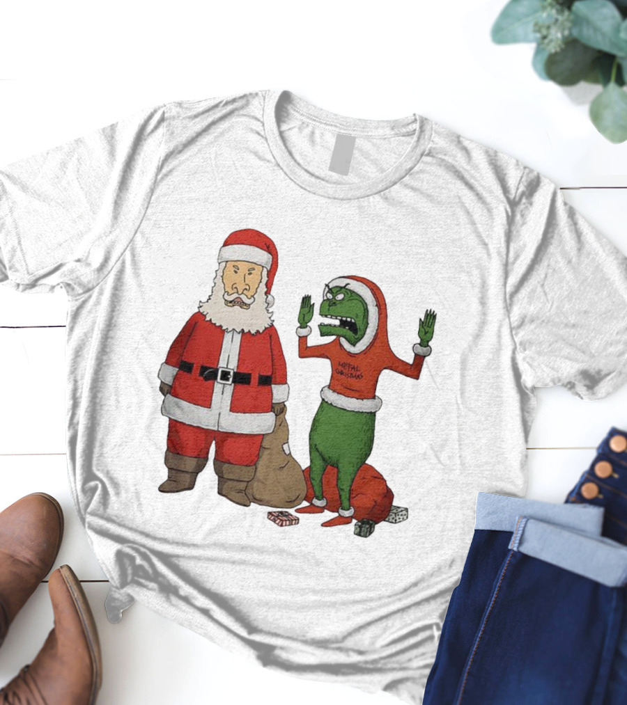 Stupid Santas Grincholio Metal Christmas Parody T-Shirt