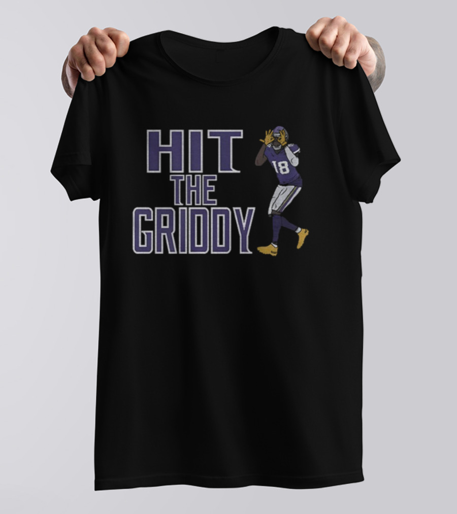 Hit The Griddy Justin Jefferson 18 Minnesota Vikings Football T-Shirt