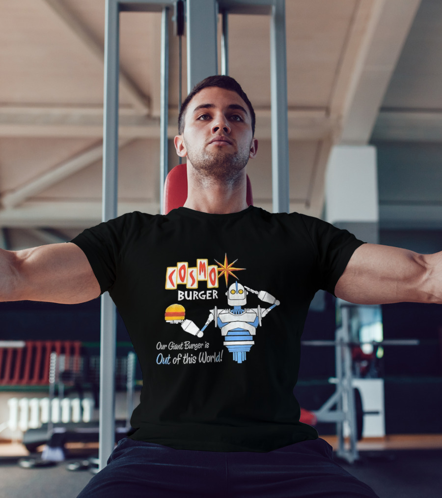 Cosmo Burger Giant Burger Robot Star Out Of This World T-Shirt