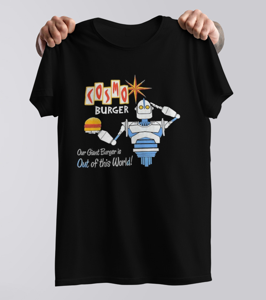 Cosmo Burger Giant Burger Robot Star Out Of This World T-Shirt