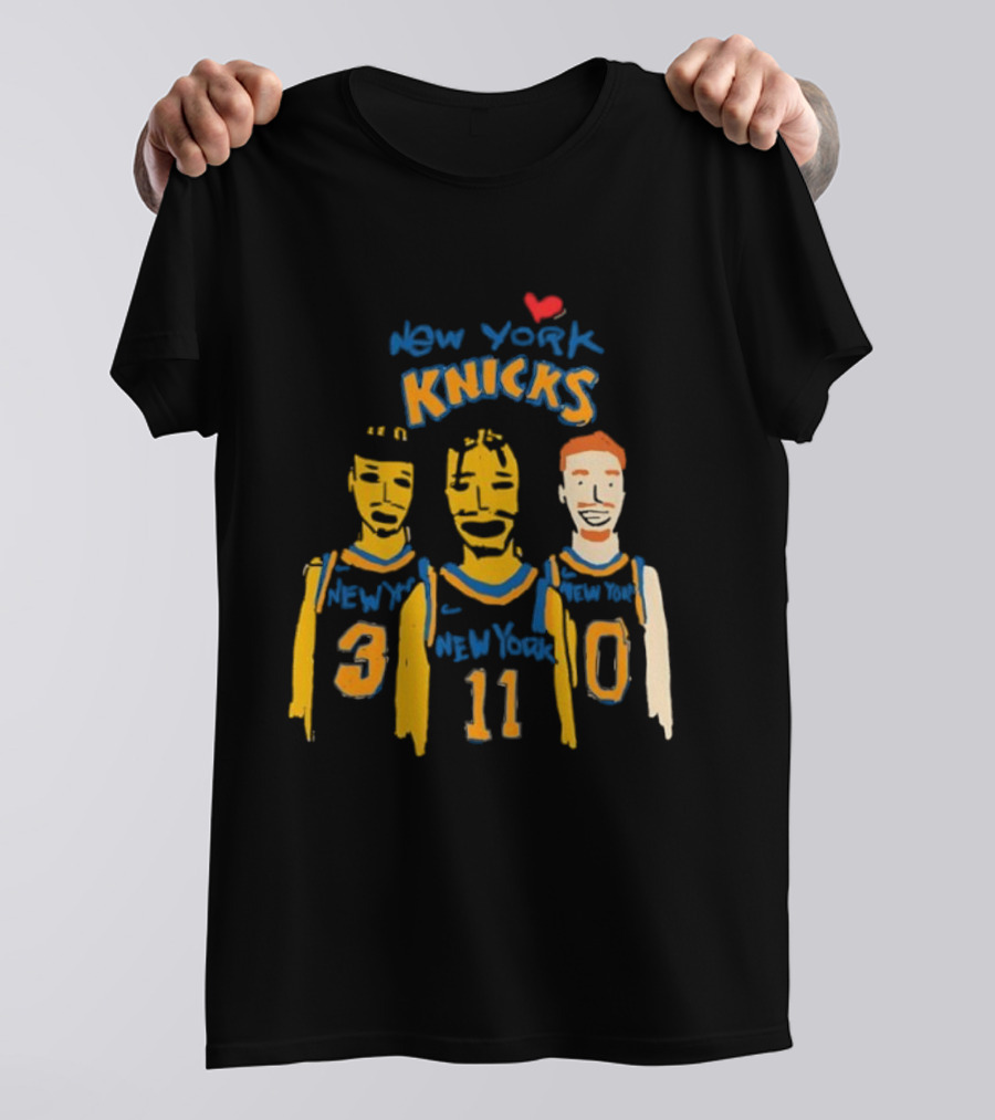 New York Knicks I Love New York Basketball Team Players 30 11 0 T-Shirt