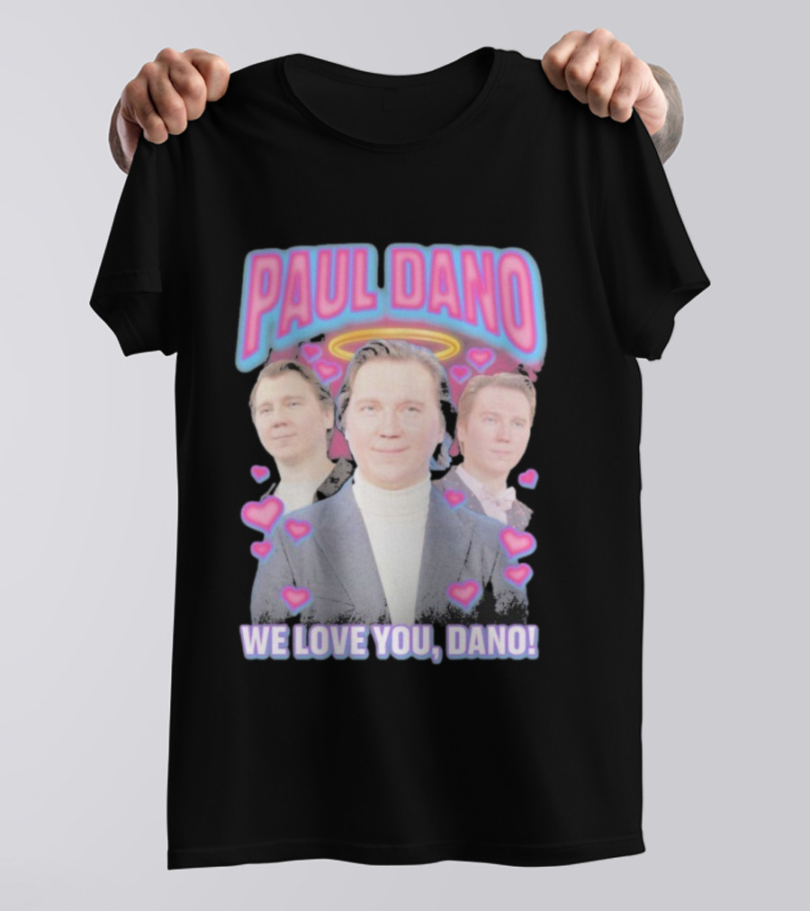 Paul Dano Halo Hearts We Love You Dano T-Shirt