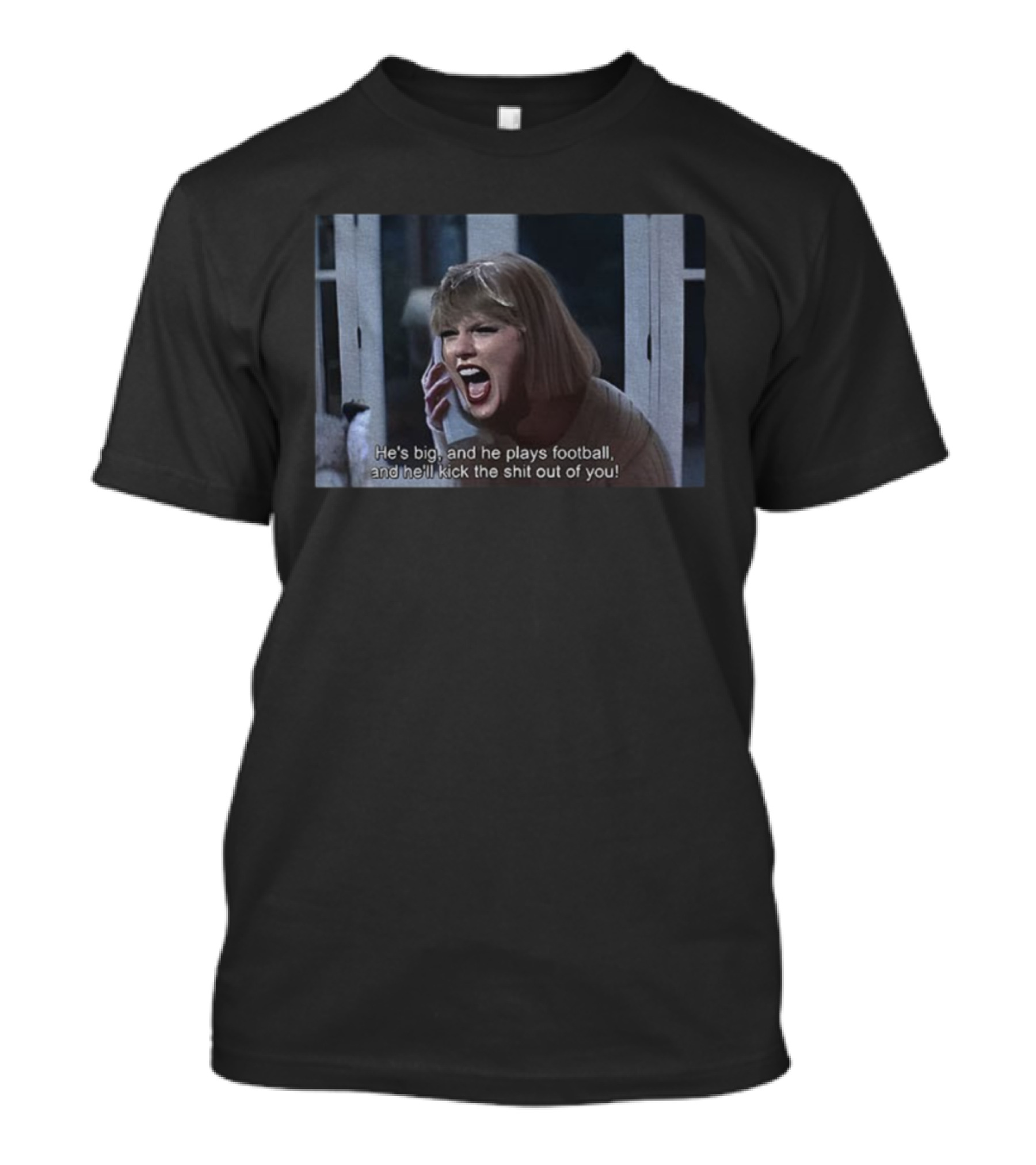 Swift Scream He's Big And He Plays Football Mashup T-Shirt